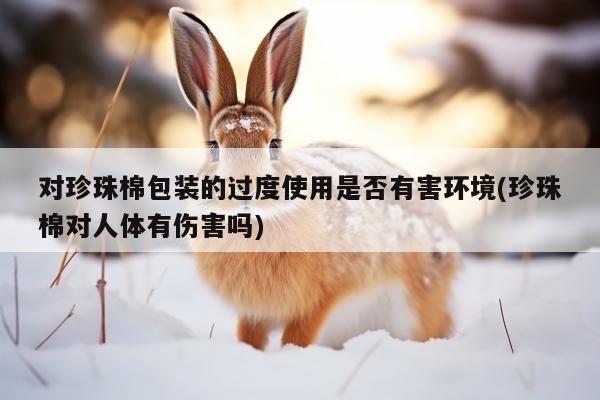 对珍珠棉包装的过度使用是否有害环境(珍珠棉对人体有伤害吗)