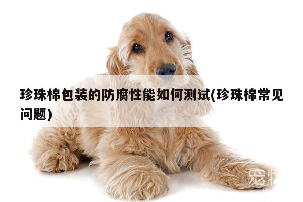 珍珠棉包装的防腐性能如何测试(珍珠棉常见问题)