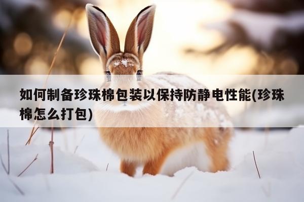 如何制备珍珠棉包装以保持防静电性能(珍珠棉怎么打包)