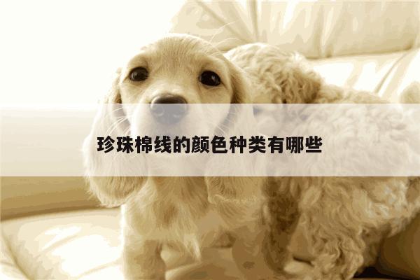 珍珠棉线的颜色种类有哪些